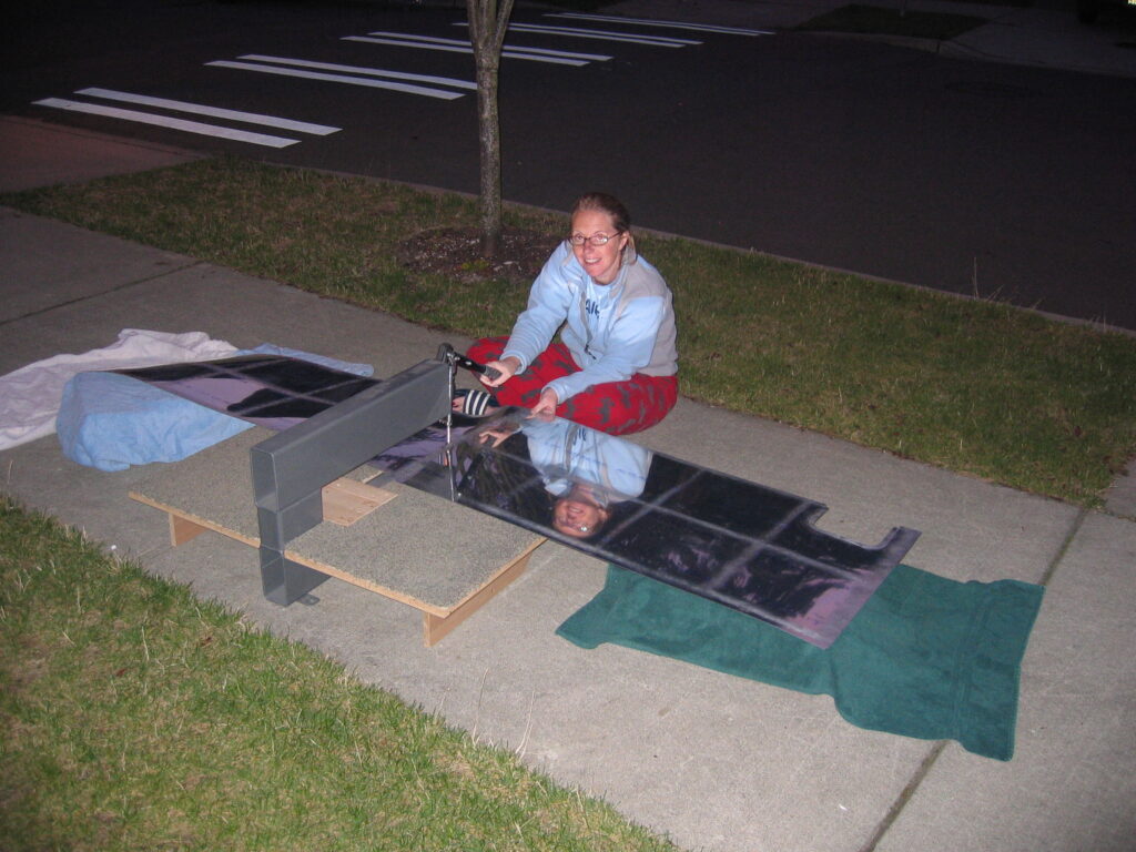 Kelly working on the RV-10 build